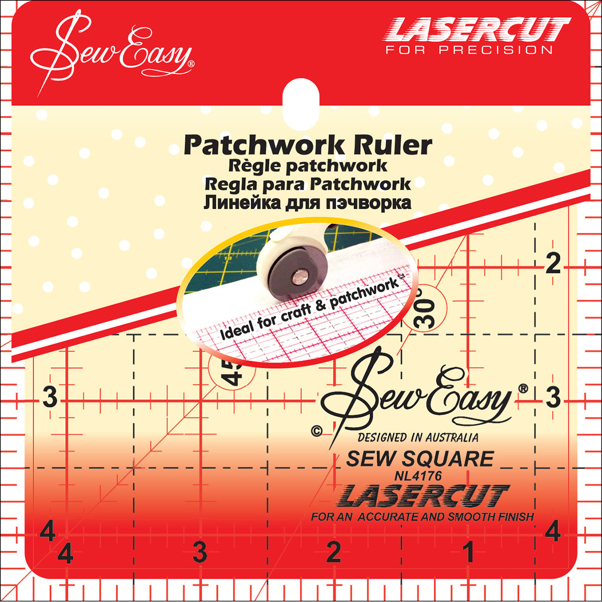 SewEasy Square Quilt Ruler 4.5"X4.5"