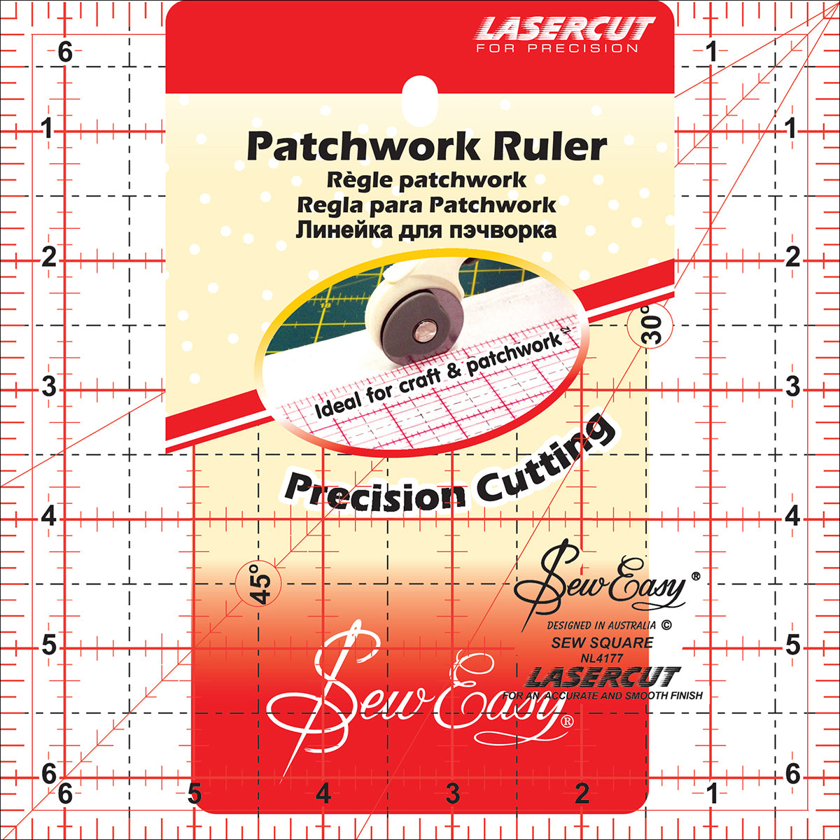 SewEasy Square Quilt Ruler 6.5"X6.5"