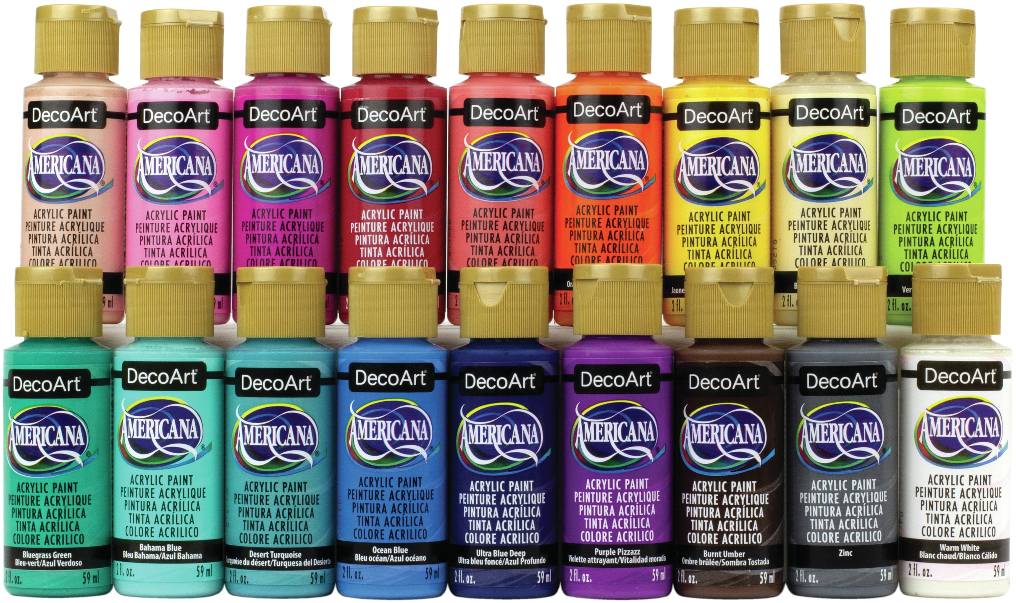 Americana Acrylics Sampler Set 18/Pkg Popular Picks