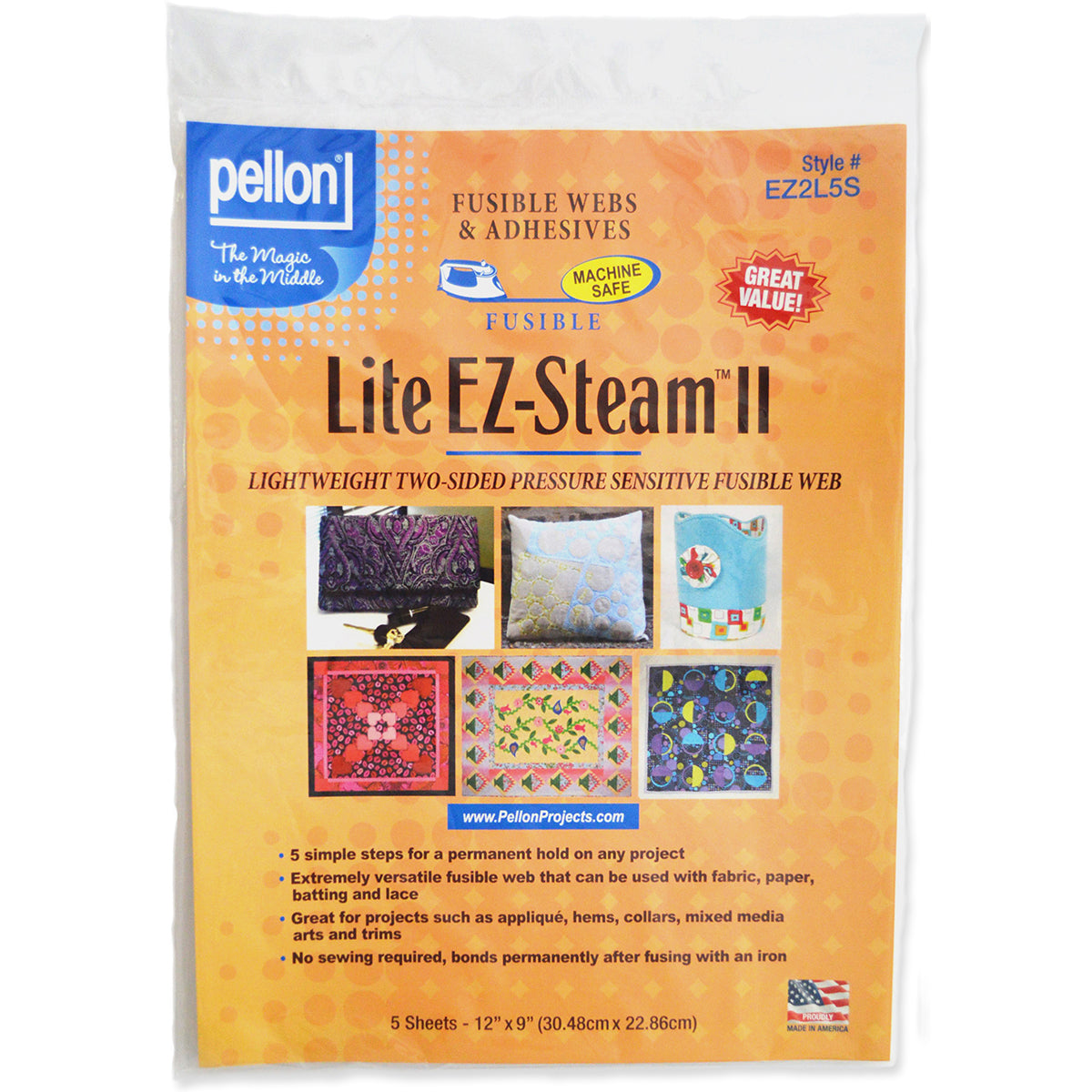 EZ-Steam II LIte 12"X9" 5/Pkg