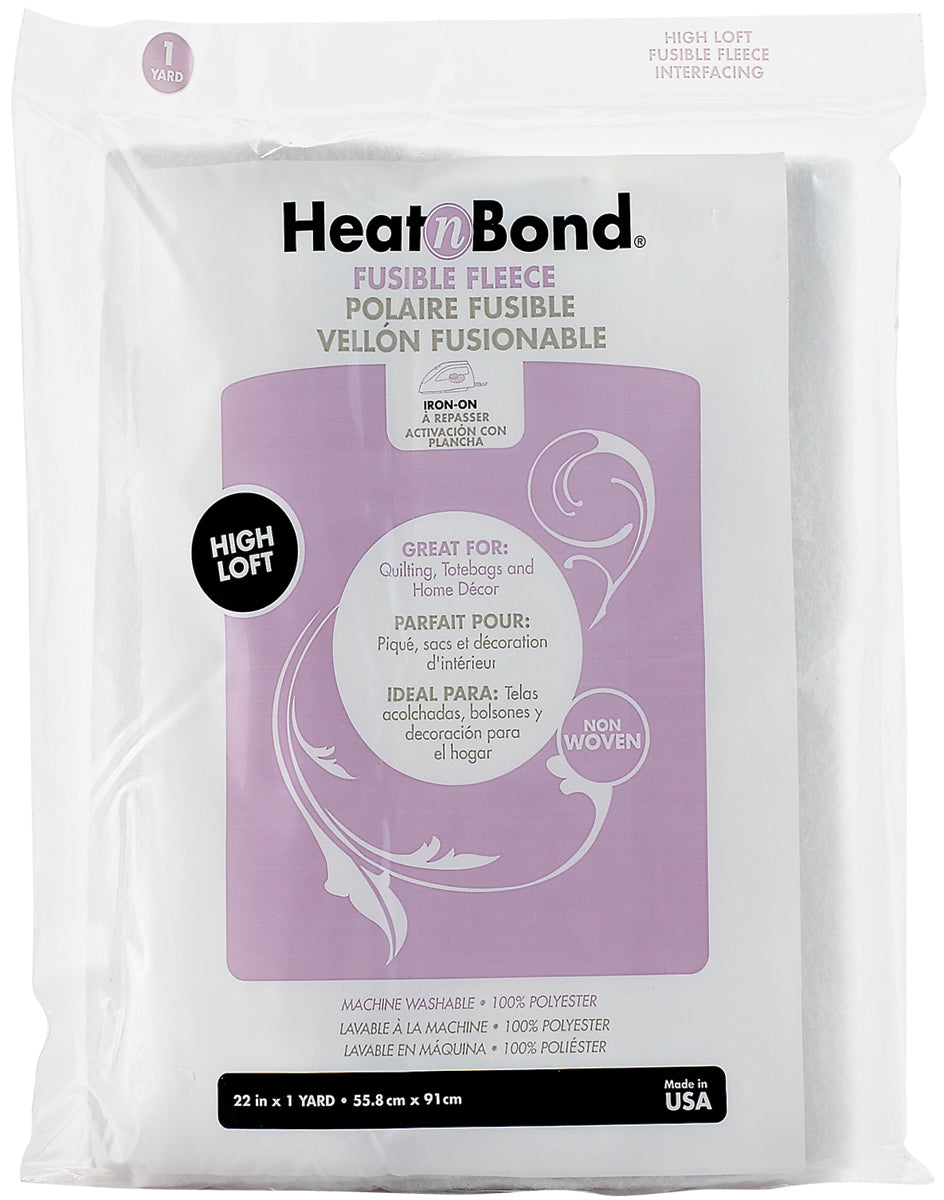 Heat'n Bond Iron-On Fusible Fleece High Loft 22"X36"
