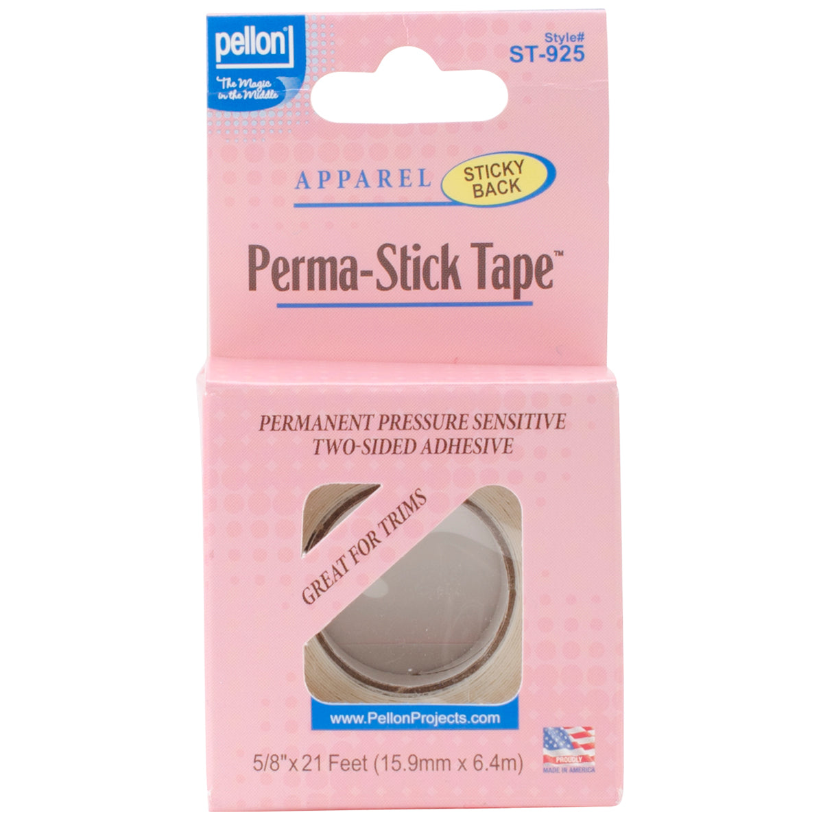 Double-Sided Perma-Stick Tape .625"X21'
