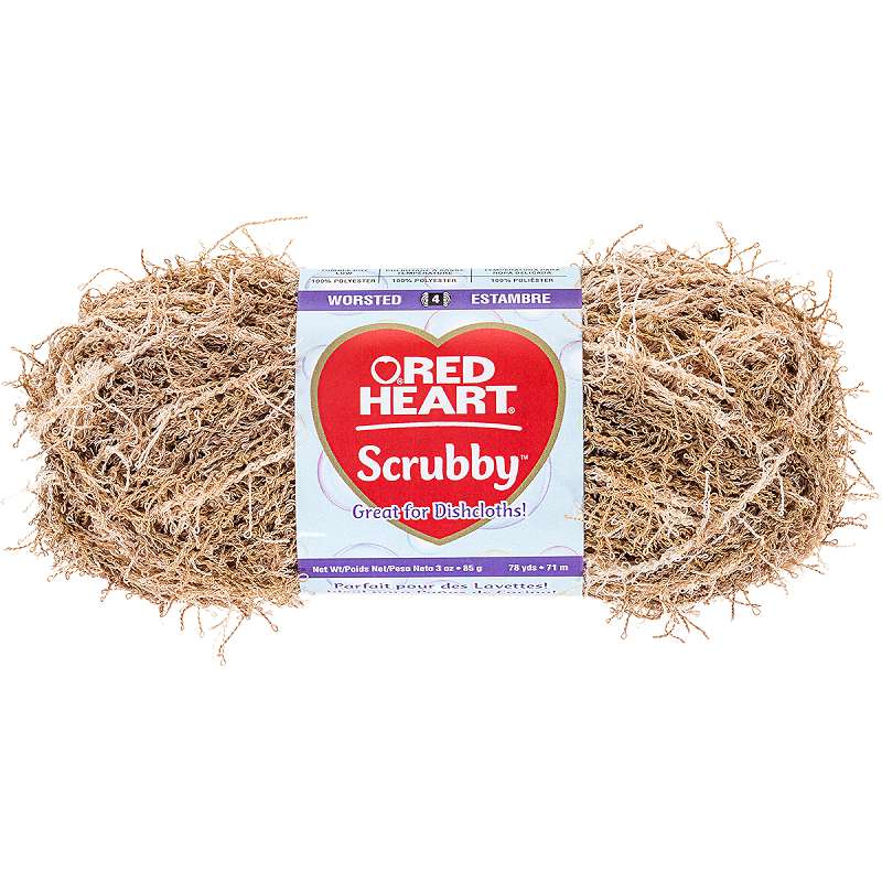 Red Heart Scrubby Yarn Almond