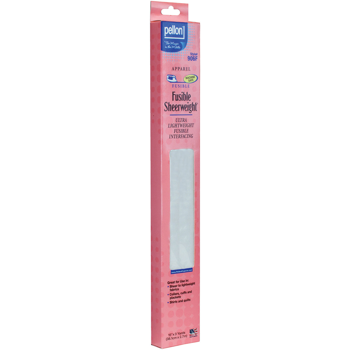 Fusible Sheerweight Interfacing White 15"X3yd