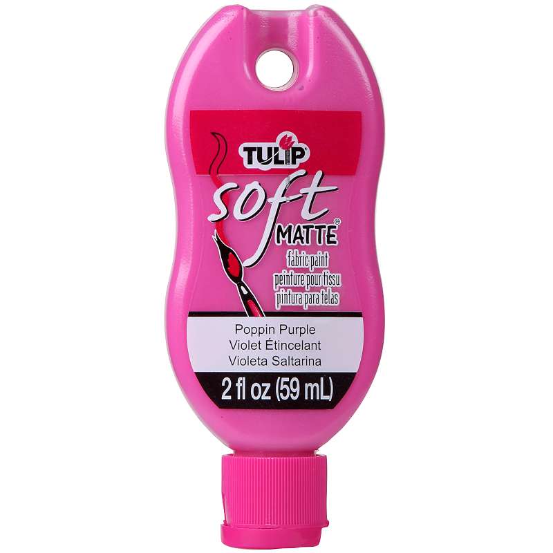 Tulip Soft Matte Fabric Paint 2oz Poppin Purple