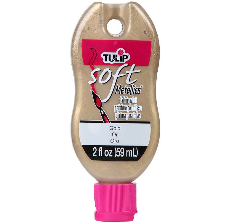 Tulip Soft Matte Fabric Paint 2oz Metallic Gold