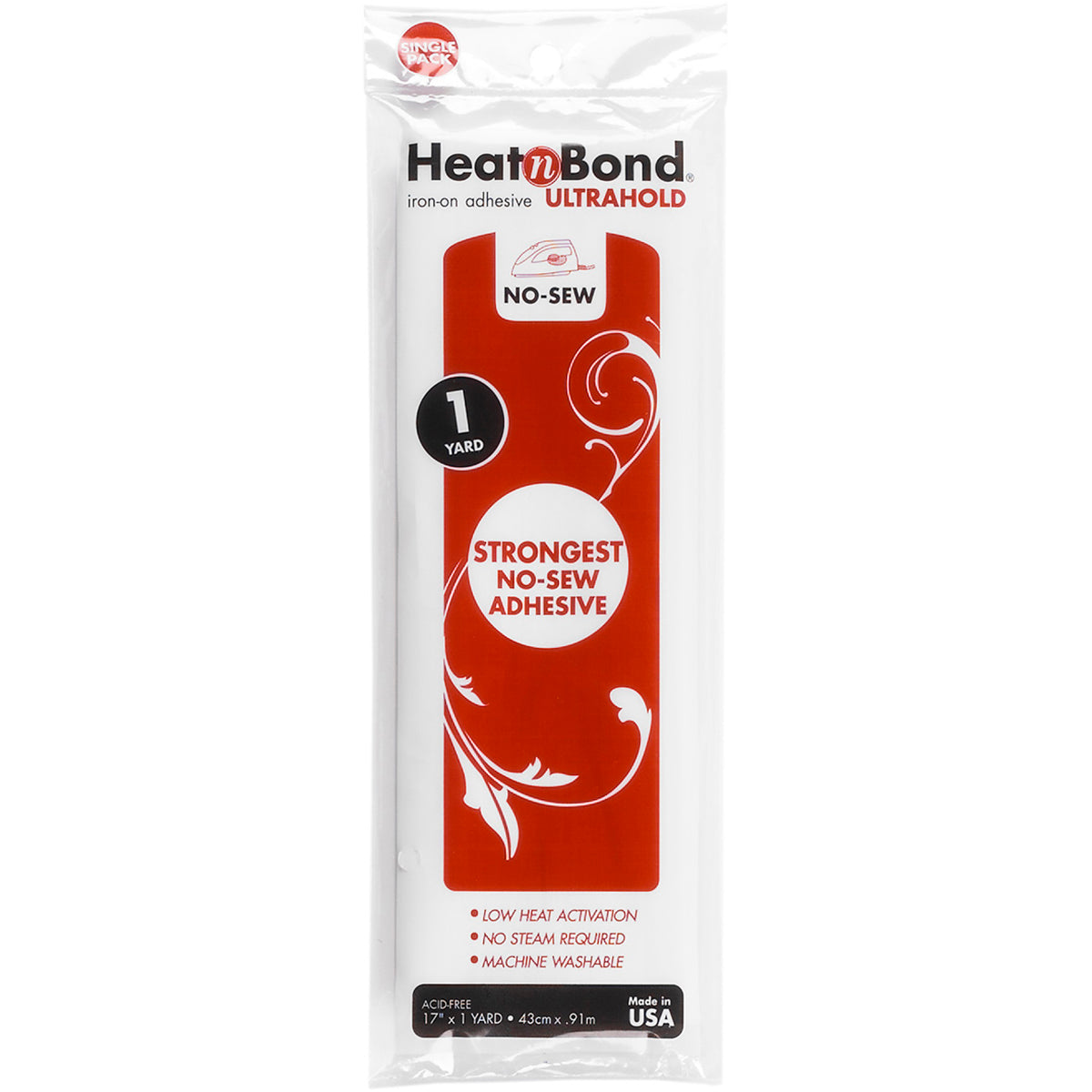 Heat'n Bond Ultra Hold Iron-On Adhesive 17"X36"