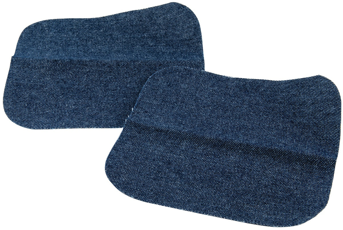 Iron-On Patches 5"X5" 2/Pkg Denim