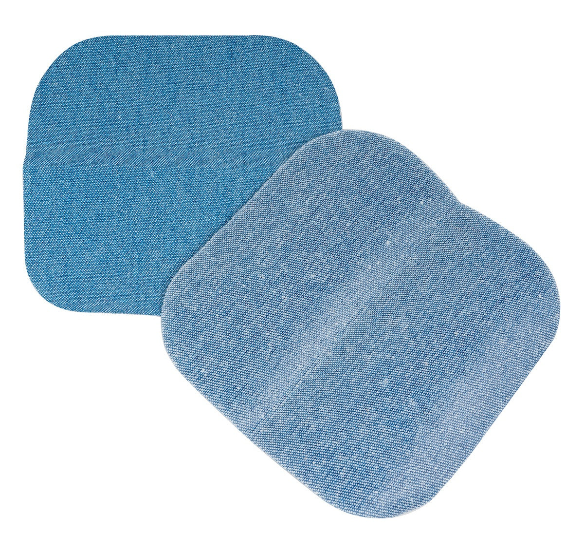 Iron-On Patches 5"X5" 2/Pkg Faded Blue