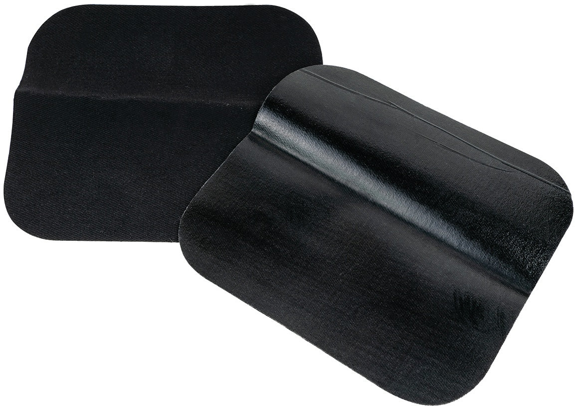 Iron-On Patches 5"X5" 2/Pkg Black