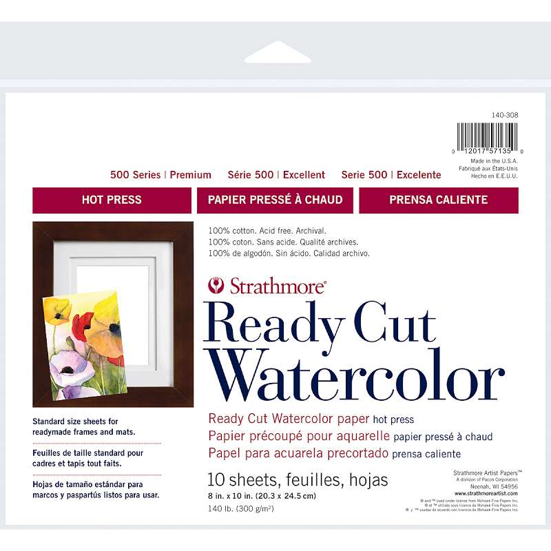 Strathmore Watercolor Paper Pack 8"X10" 10 Sheets