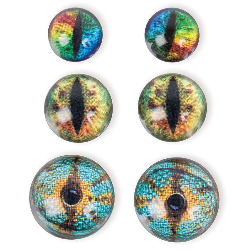 Steampunk Acrylic Accents 6/Pkg Dragon Eyes Brights