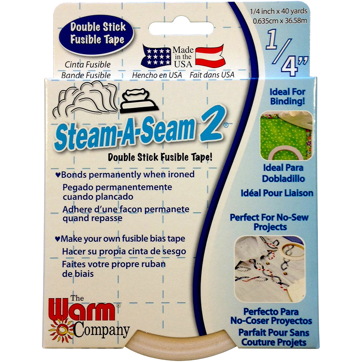 Steam-A-Seam 2 Double Stick Fusible Web .25"X40yd