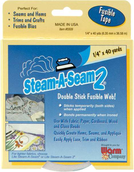 Steam-A-Seam 2 Double Stick Fusible Web .25"X40yd