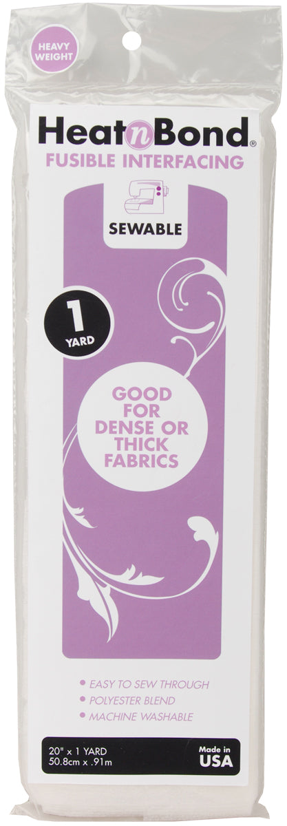 Heat'n Bond Heavyweight Iron-On Fusible Interfacing 20"X36"
