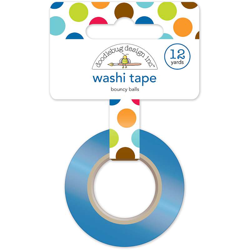 Doodlebug Washi Tape 15mmX12yd Bouncy Balls