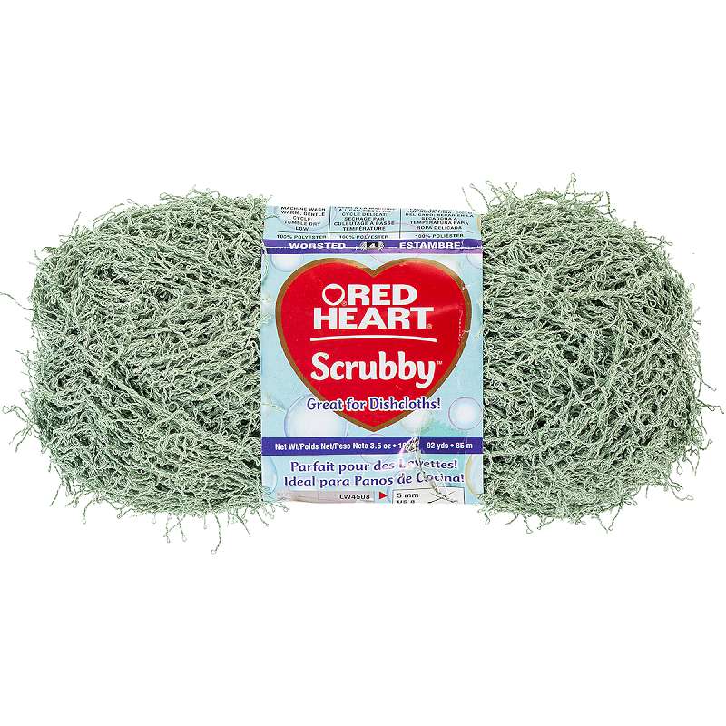 Red Heart Scrubby Yarn Green Tea