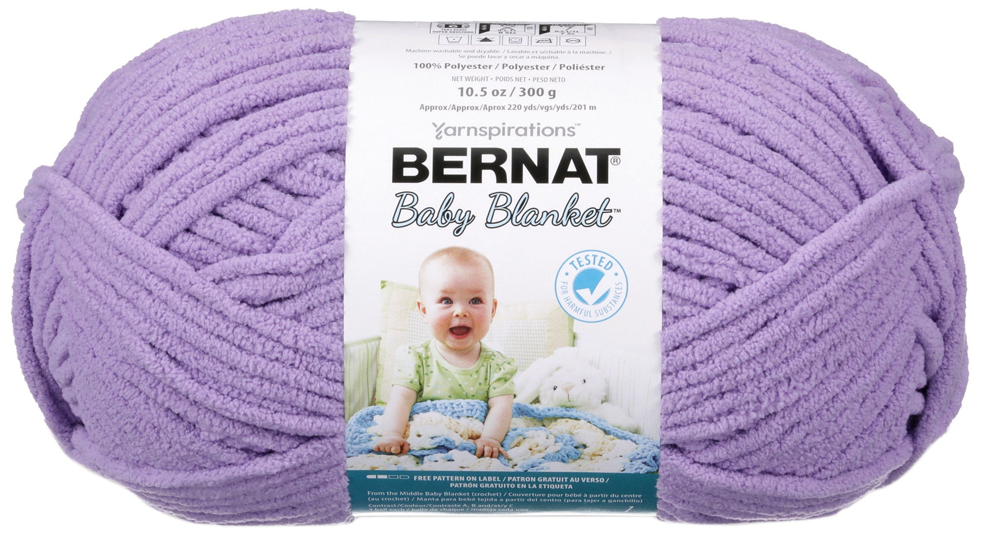 Baby Blanket Big Ball Yarn Baby Lilac