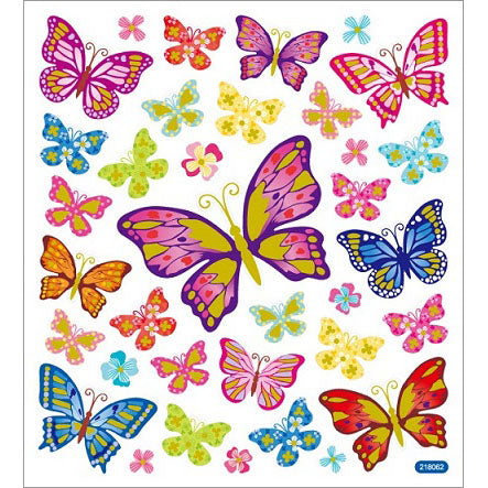 Multicolored Stickers Monarchs
