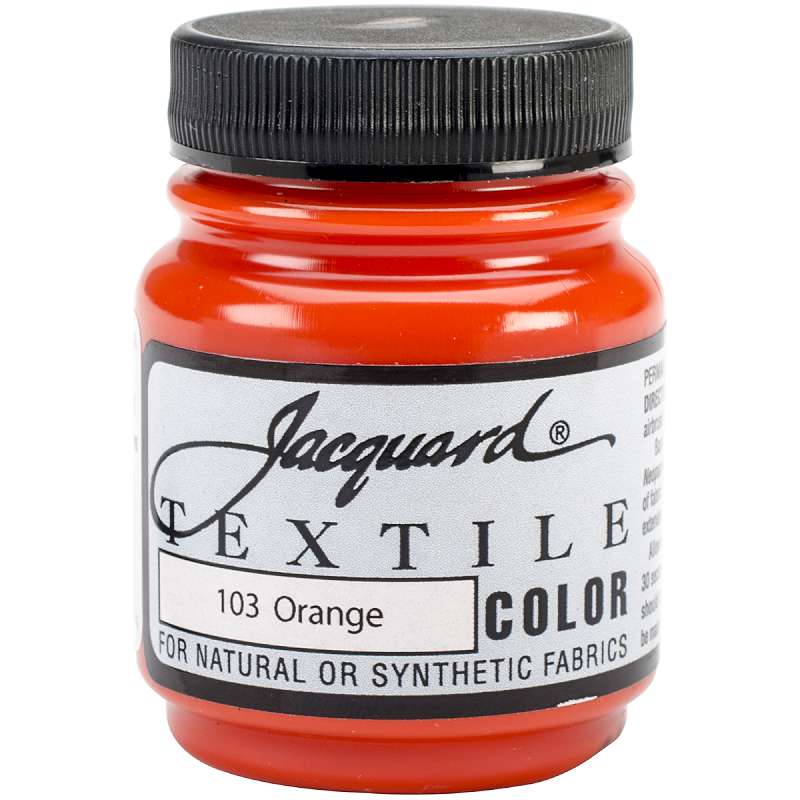 Jacquard Textile Color Fabric Paint 2.25oz Orange