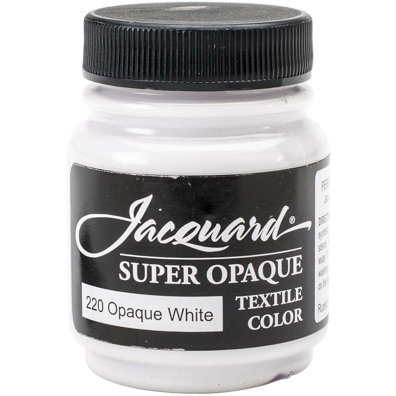 Jacquard Textile Color Fabric Paint 2.25oz Super Opaque White