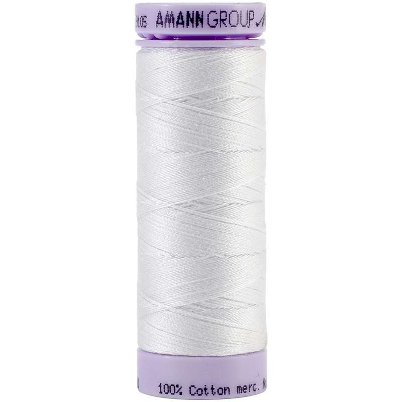 Silk Finish Cotton Thread 50wt 164yd White