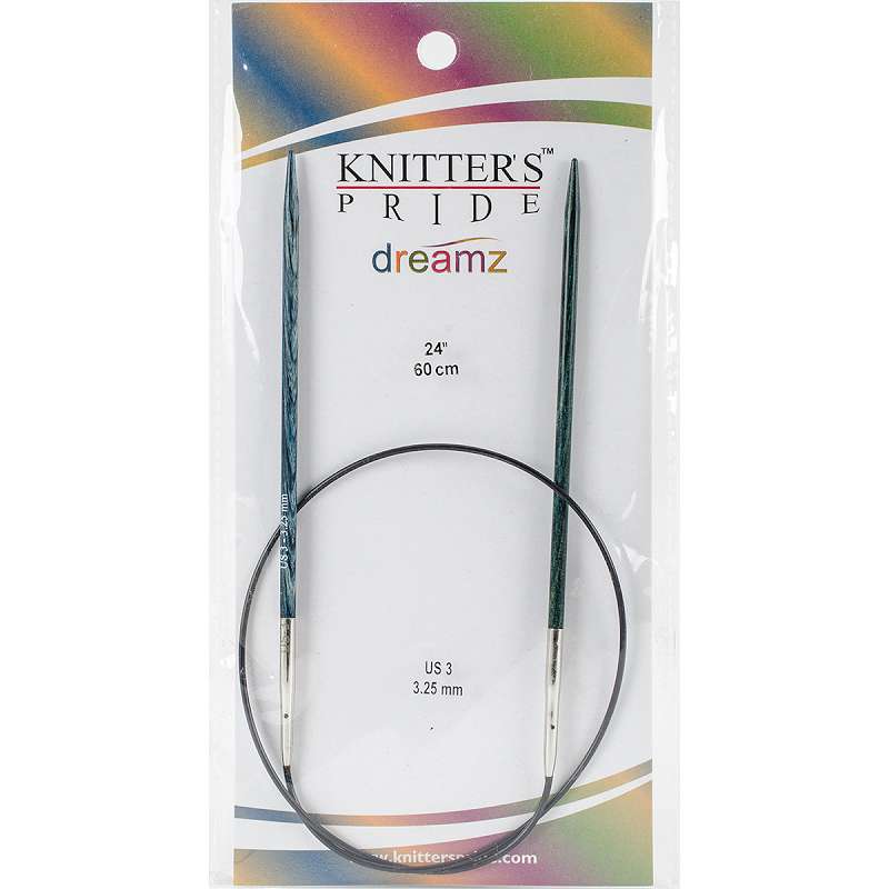 Dreamz Fixed Circular Needles 24" Size 3/3.25mm
