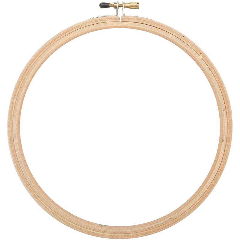 Wood Embroidery Hoop W/Round Edges 8" Natural