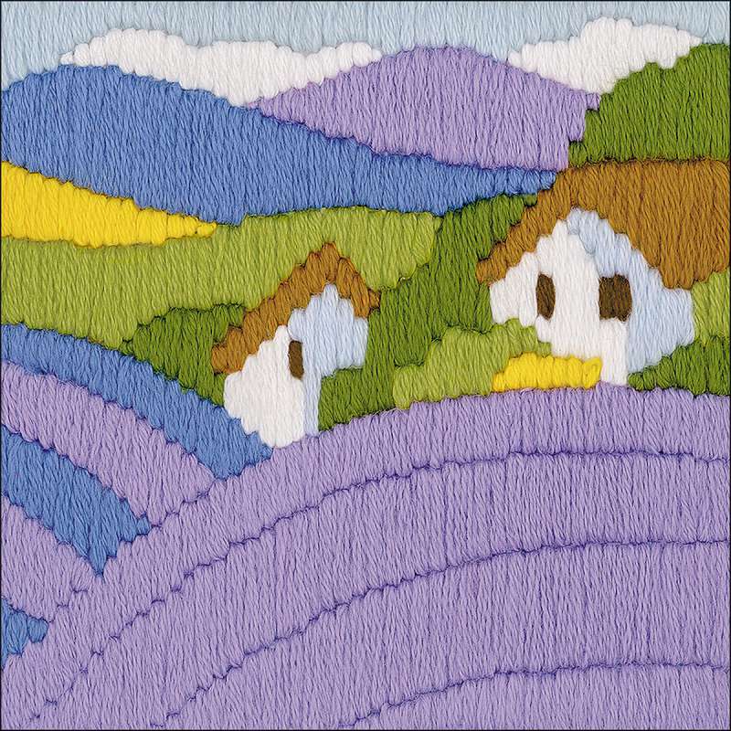 Lavender Longstitch Kit 4.75"X4.75" 10 Count