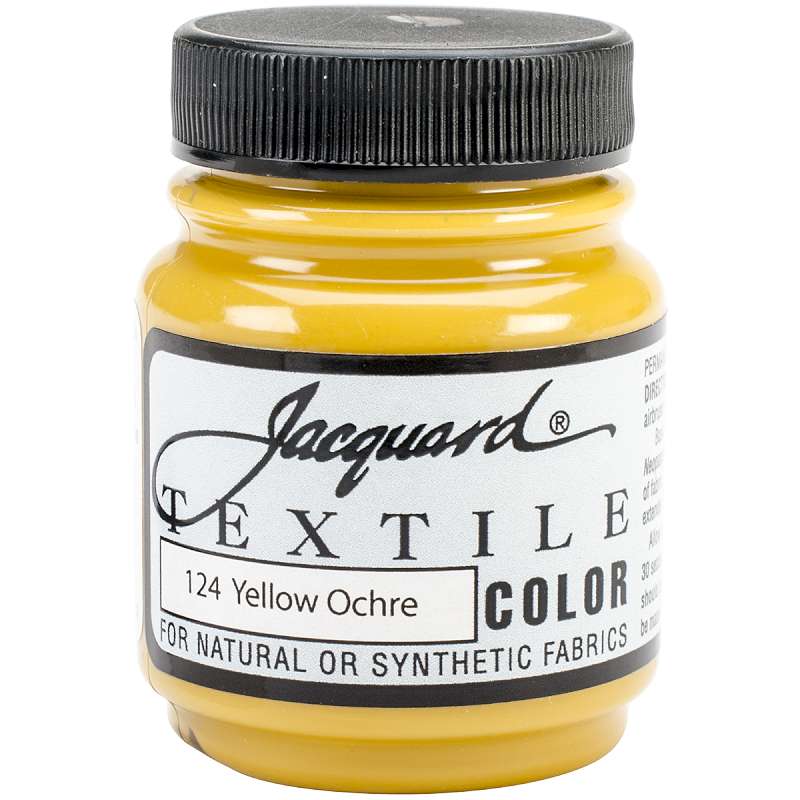 Jacquard Textile Color Fabric Paint 2.25oz Yellow Ochre