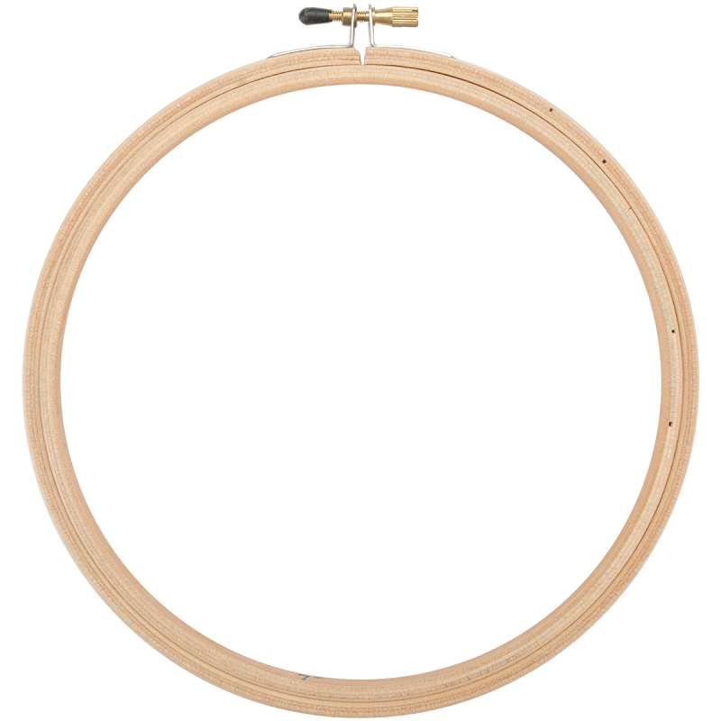 Wood Embroidery Hoop W/Round Edges 7" Natural