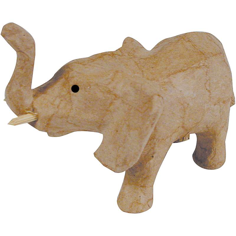 Paper-Mache Figurine 4.5" Elephant