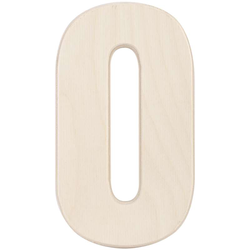 Baltic Birch University Font Letters & Numbers 5.25" O
