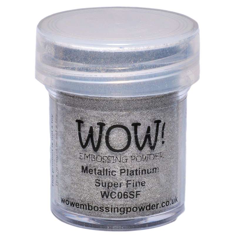 WOW! Embossing Powder Super Fine 15ml Platinum