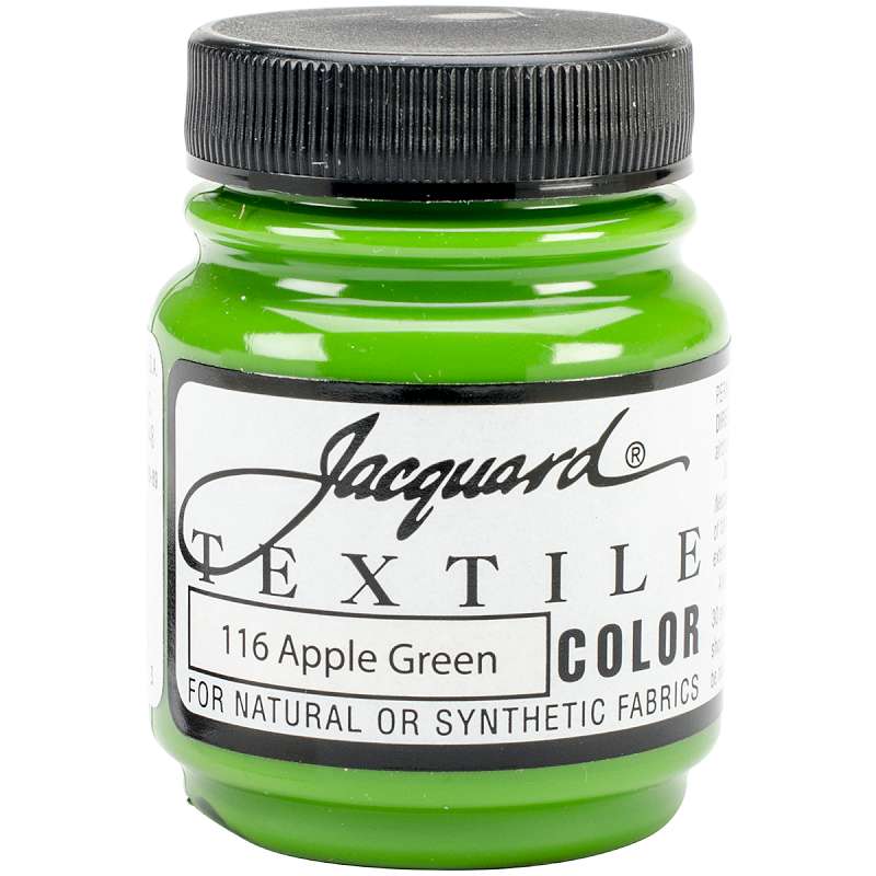 Jacquard Textile Color Fabric Paint 2.25oz Apple Green