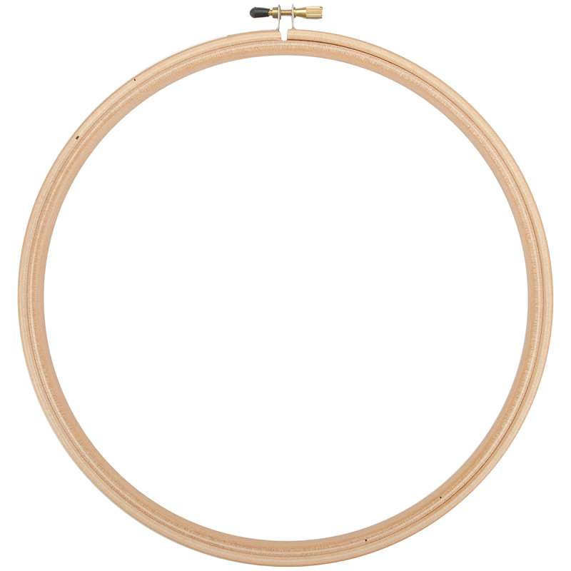 Wood Embroidery Hoop W/Round Edges 10" Natural