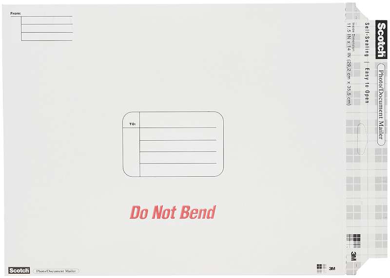 Scotch Photo Document Mailer 11.5"X14" White