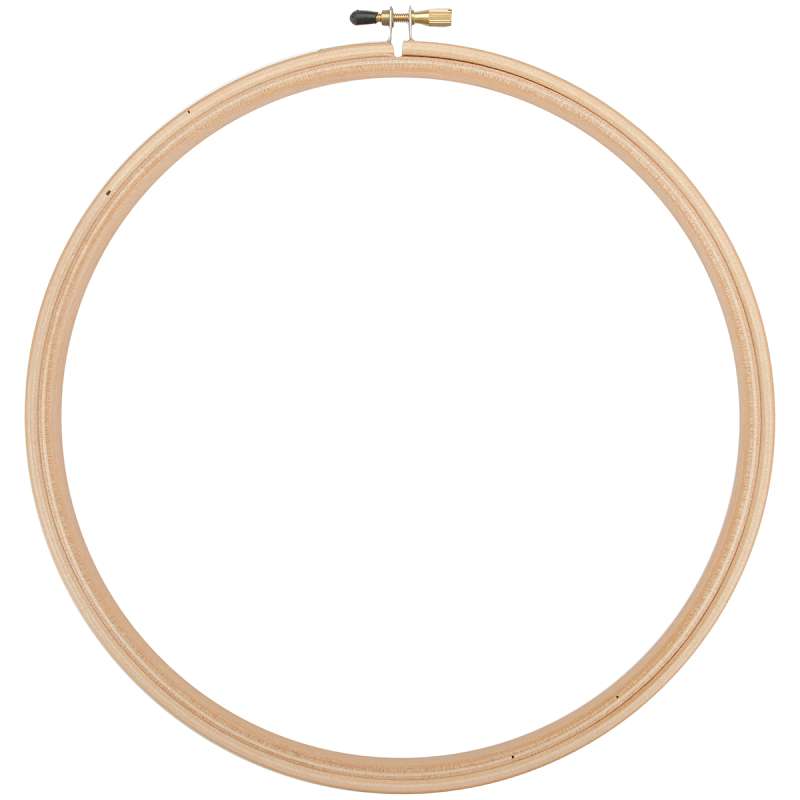 Wood Embroidery Hoop W/Round Edges 9" Natural