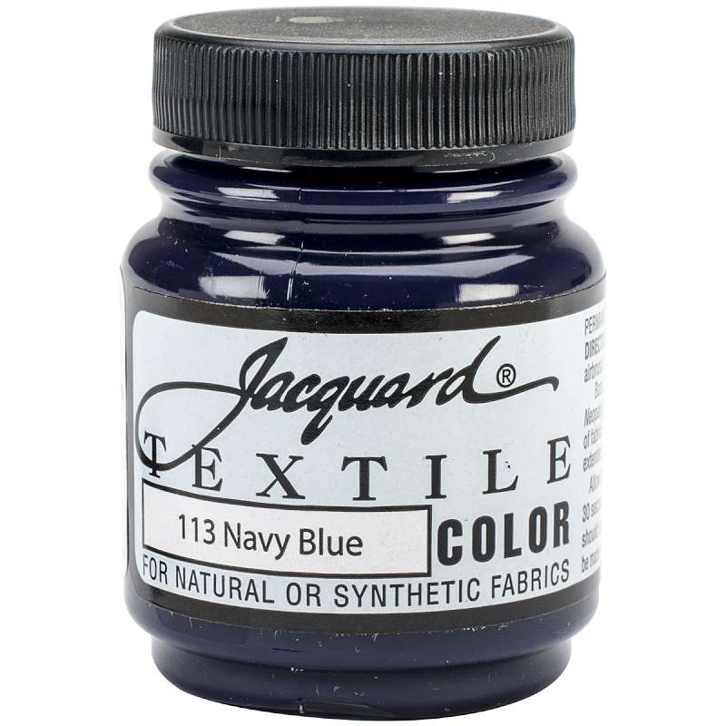 Jacquard Textile Color Fabric Paint 2.25oz Navy Blue