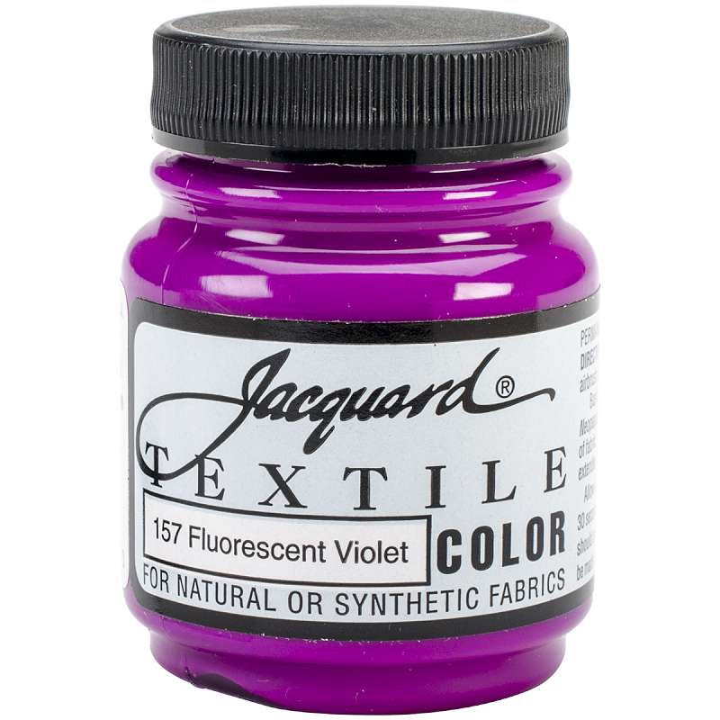 Jacquard Textile Color Fabric Paint 2.25oz Fluorescent Violet