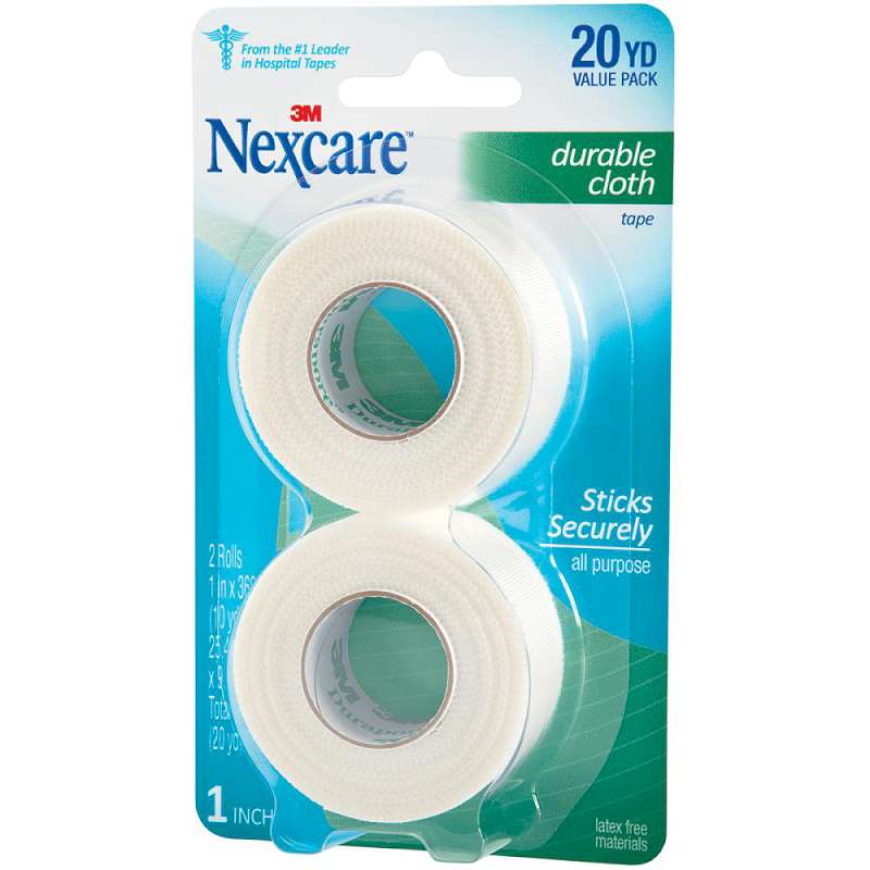 Nexcare Durable Cloth First Aid Tape 2/Pkg 20yds
