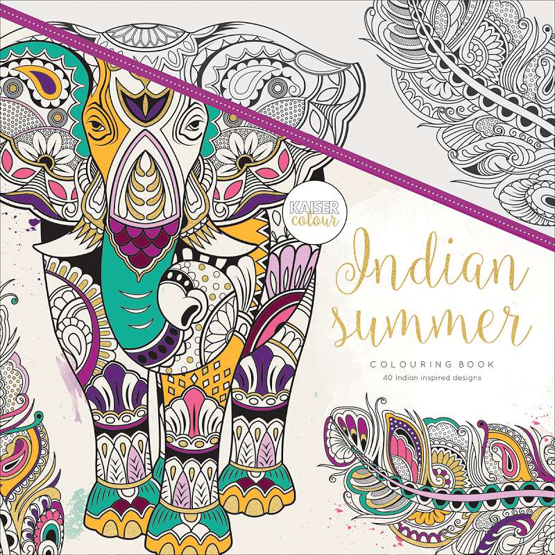 KaiserColour Perfect Bound Coloring Book 9.75"X9.75" Indian Summer