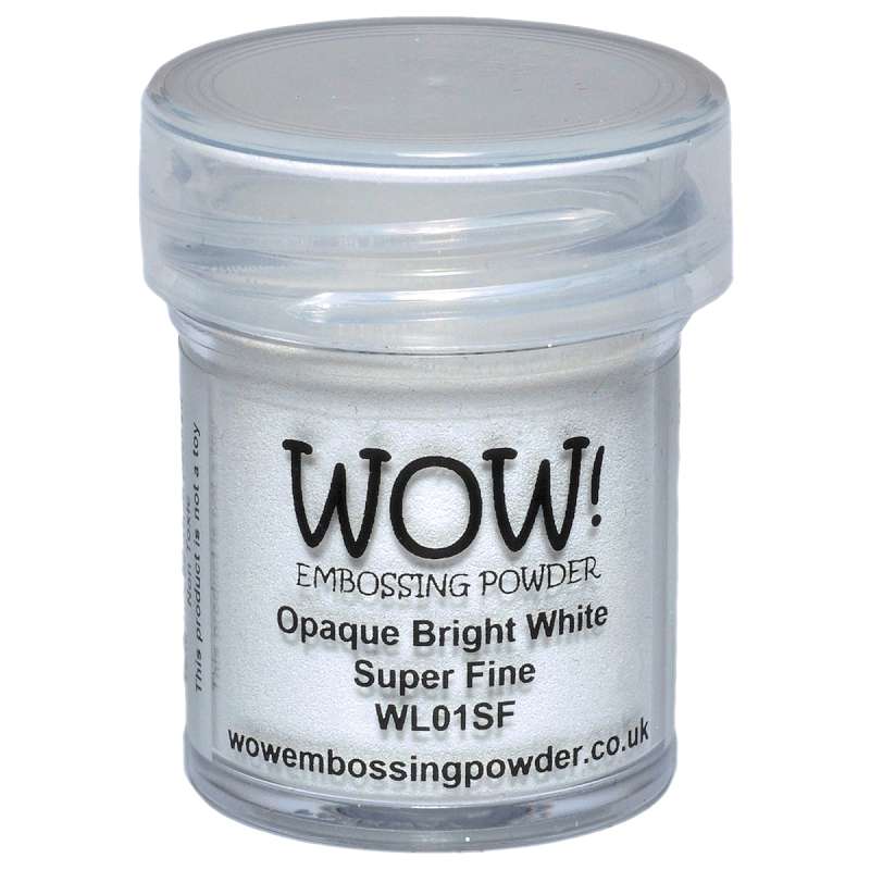 WOW! Embossing Powder Super Fine 15ml Opaque Bright White