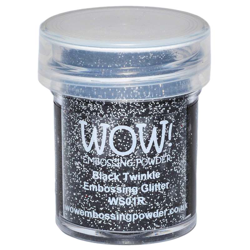 WOW! Embossing Powder 15ml Black Twinkle