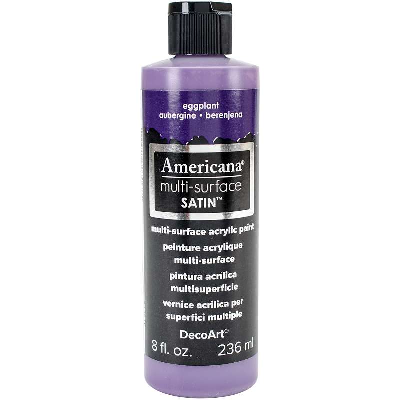 Americana Multi-Surface Satin Acrylic 8oz Eggplant