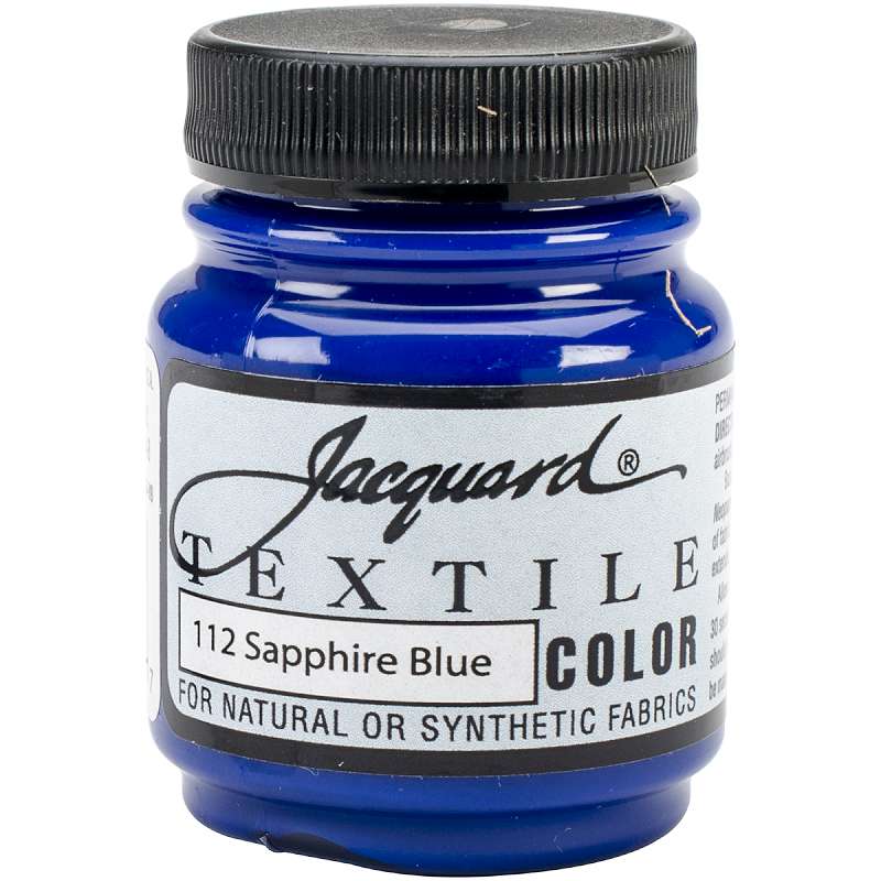 Jacquard Textile Color Fabric Paint 2.25oz Sapphire Blue