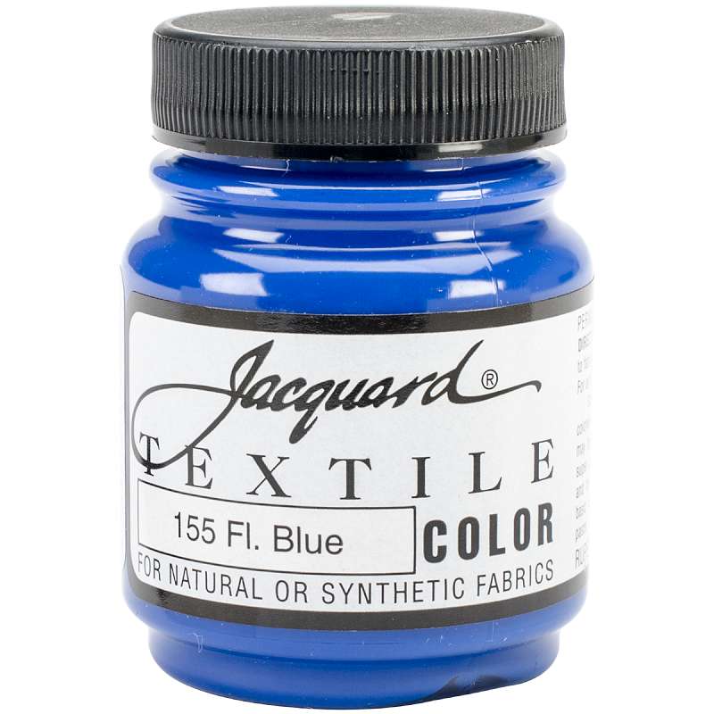 Jacquard Textile Color Fabric Paint 2.25oz Fluorescent Blue