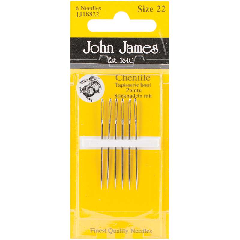 Chenille Hand Needles Size 22 6/Pkg