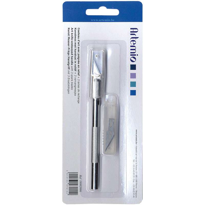 Artemio Art Knife W/3 Blades 5.75"