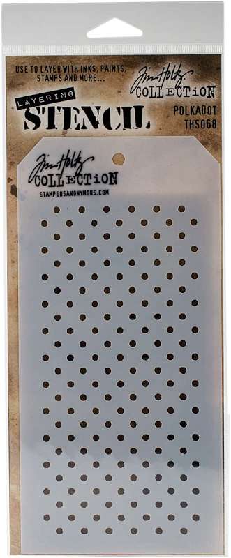 Tim Holtz Layered Stencil 4.125"X8.5" Polkadots